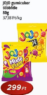 JOJO gumicukor többféle