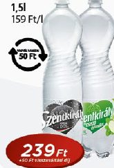 Szentkirályi ásványvíz Extra dús, Szentkirályi Egy Csepp Gyümölcs szénsavas ásványvíz több ízben