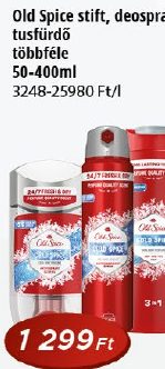 Old Spice stift, deospray, tusfürdő többféle