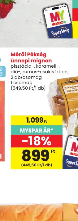 Mérői Pékség ünnepi mignon