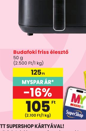 Budafoki friss élesztő
