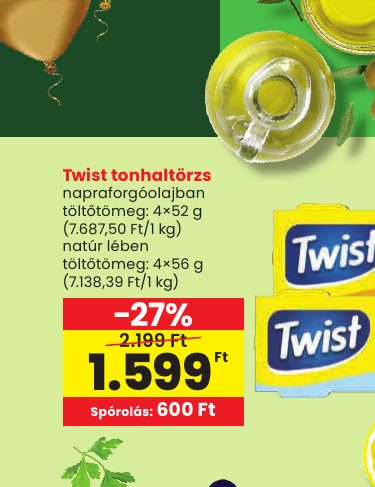 Twist tonhaltörzs