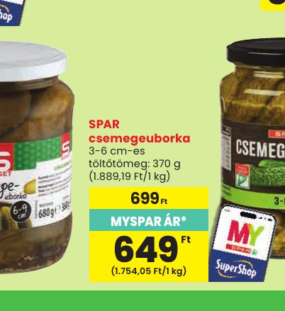 SPAR csemegeuborka
