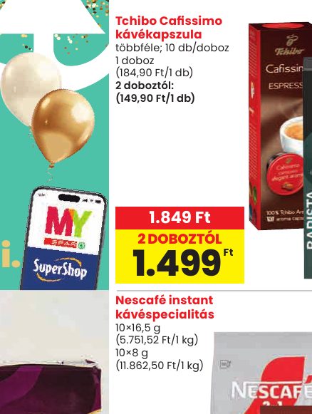 Tchibo Cafissimo kávékapszula