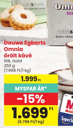 Douwe Egberts Omnia őrölt kávé