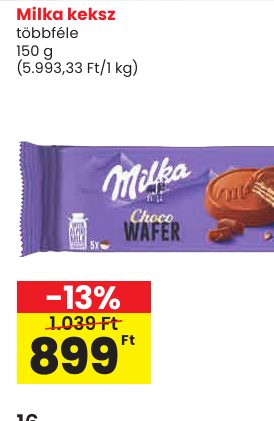 Milka keksz