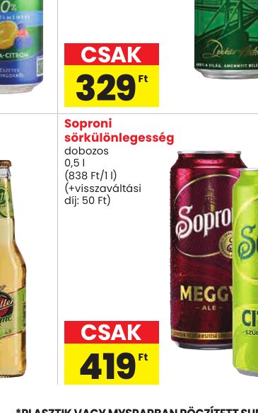 Soproni sörkülönlegesség