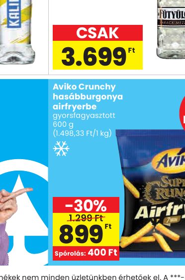 Aviko Crunchy hasábburgonya airfryerbe