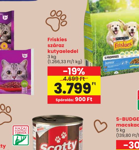 Friskies száraz kutyaeledel