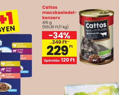 Cattos macskaeledel- konzerv