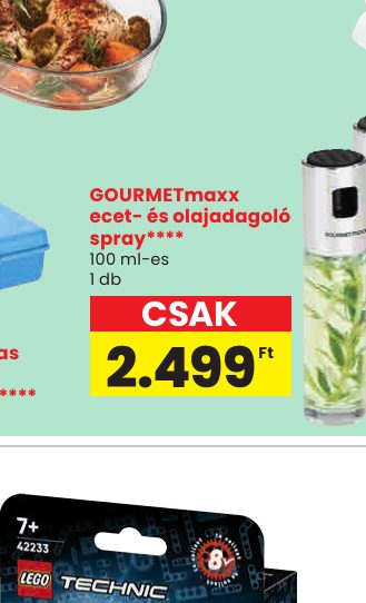 GOURMETmaxx ecet- és olajadagoló spray****