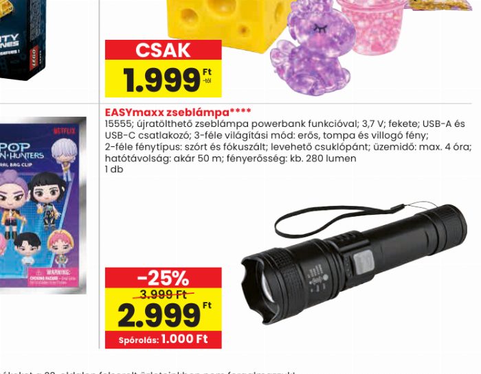 EASYmaxx zseblámpa****