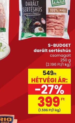 S-BUDGET darált sertéshús