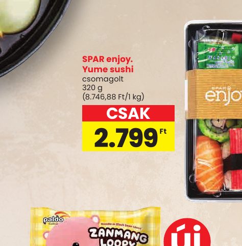 SPAR enjoy. Yume sushi