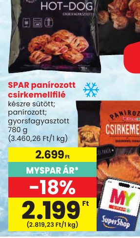 SPAR panírozott csirkemellfilé