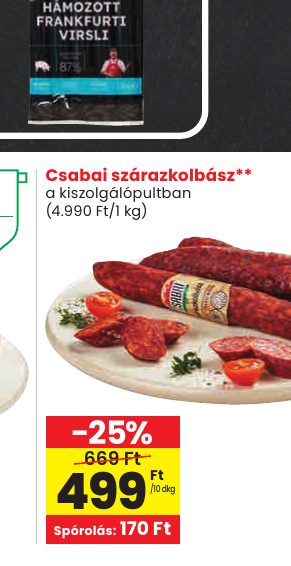 Csabai szárazkolbász**