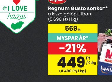 Regnum Gusto sonka**