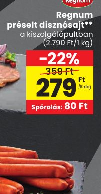 Regnum préselt disznósajt**