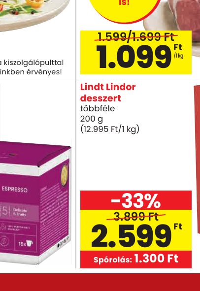 Lindt Lindor desszert