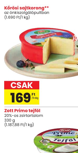 Kőrösi sajtkorong**