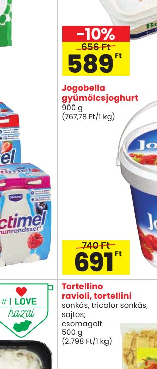 Jogobella gyümölcsjoghurt