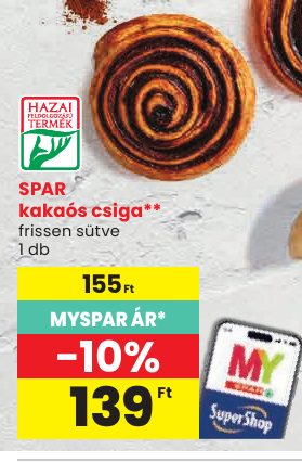 SPAR kakaós csiga**