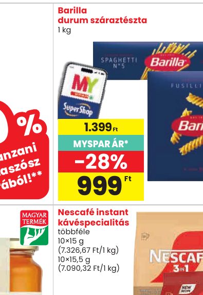 Barilla durum száraztészta