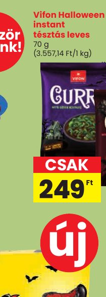 Vifon Halloween instant tésztás leves