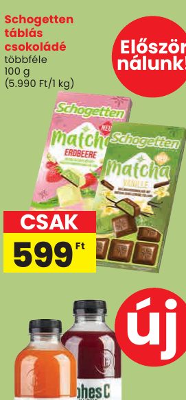 Schogetten táblás csokoládé