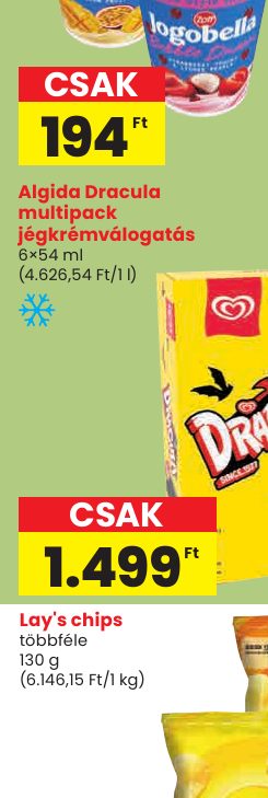 Algida Dracula multipack jégkrémválogatás