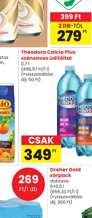 Theodora Calcia Plus szénsavas üdítőital