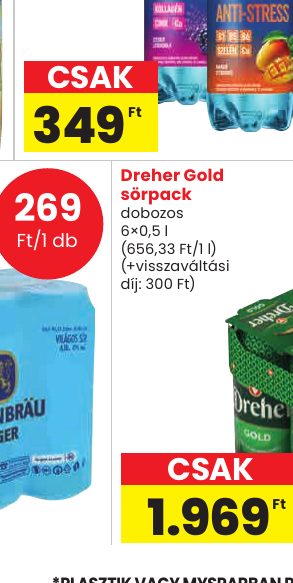 Dreher Gold sörpack