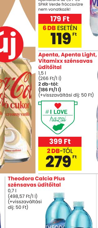 Apenta, Apenta Light, Vitamixx szénsavas üdítőital