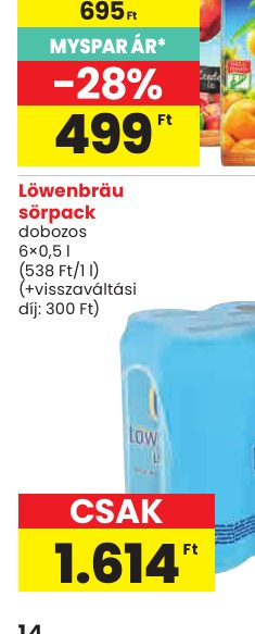 Löwenbräu sörpack