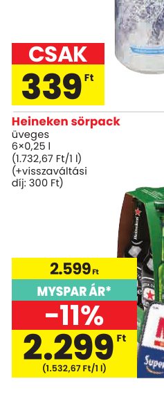 Heineken sörpack