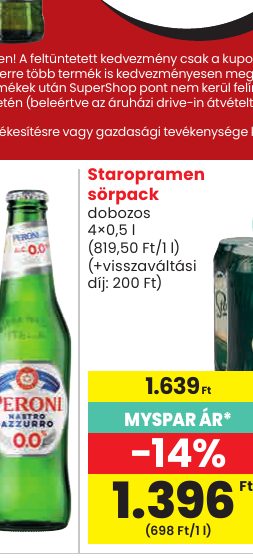 Staropramen sörpack