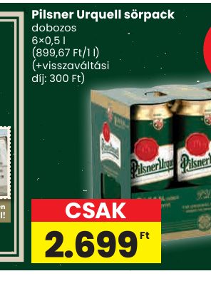 Pilsner Urquell sörpack