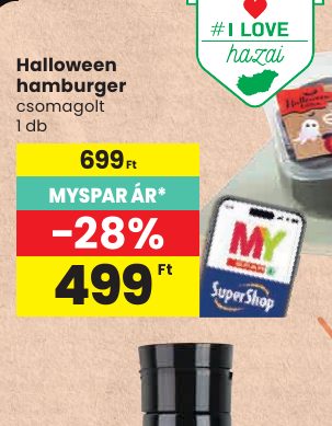 Halloween hamburger