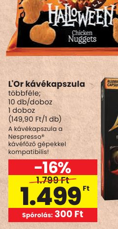 L'Or kávékapszula