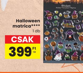 Halloween matrica****