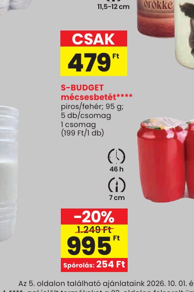 S-BUDGET mécsesbetét****