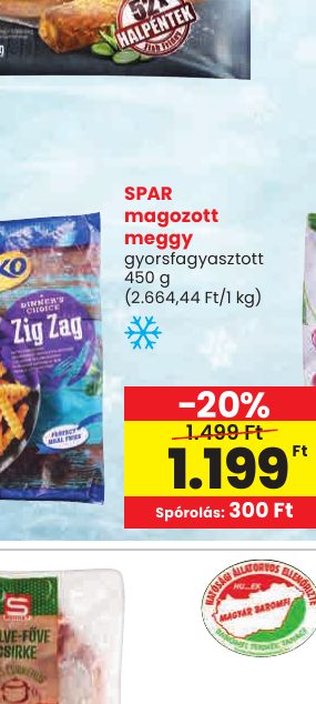 SPAR magozott meggy