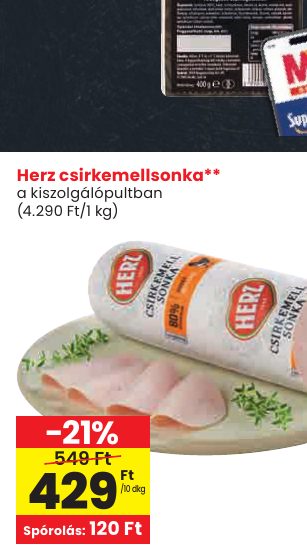 Herz csirkemellsonka**