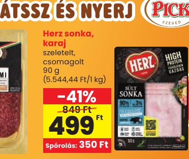 Herz sonka, karaj