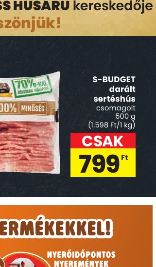 S-BUDGET darált sertéshús