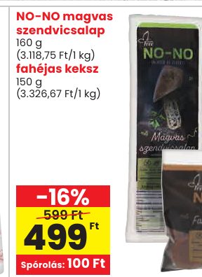 NO-NO magvas szendvicsalap