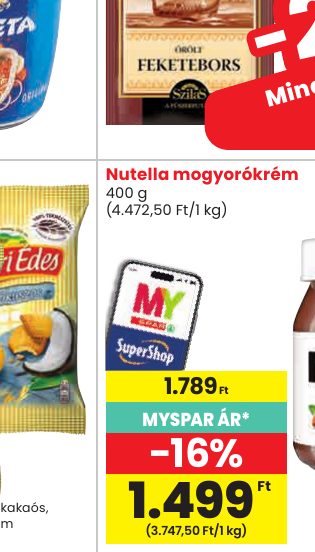 Nutella mogyorókrém