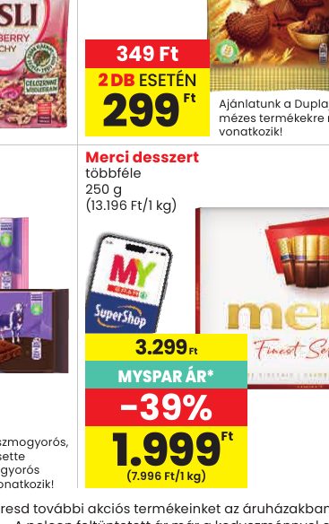 Merci desszert