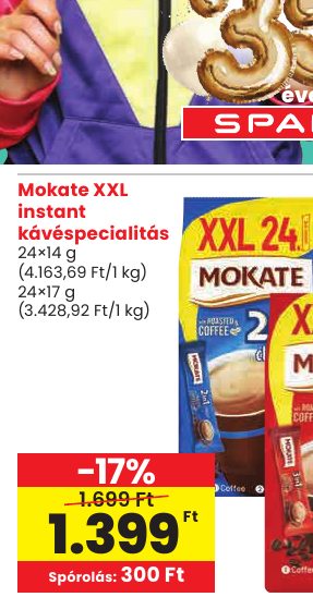 Mokate XXL instant kávéspecialitás
