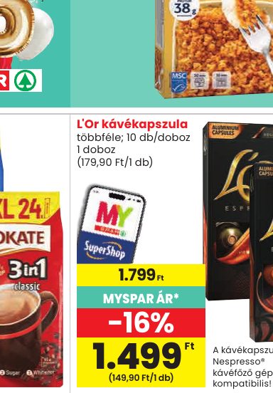 L'Or kávékapszula